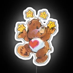 Vintage Care Bears RGB Neon Sign