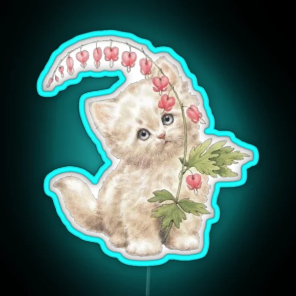 Vintage Cat RGB Neon Sign