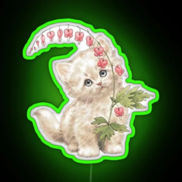 Vintage Cat RGB Neon Sign