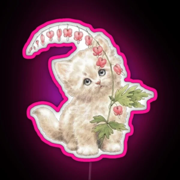 Vintage Cat RGB Neon Sign