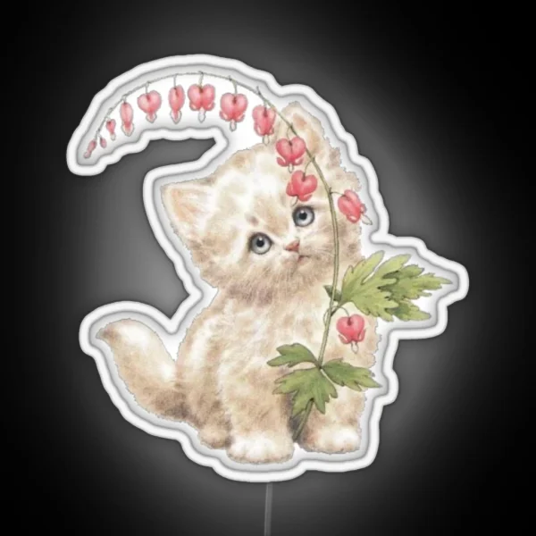 Vintage Cat RGB Neon Sign