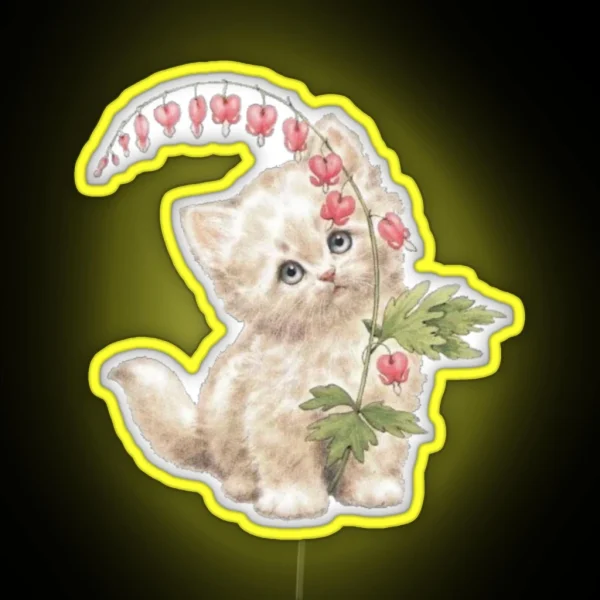 Vintage Cat RGB Neon Sign