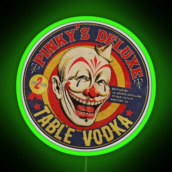 Vintage Cheap Table Vodka RGB Neon Sign