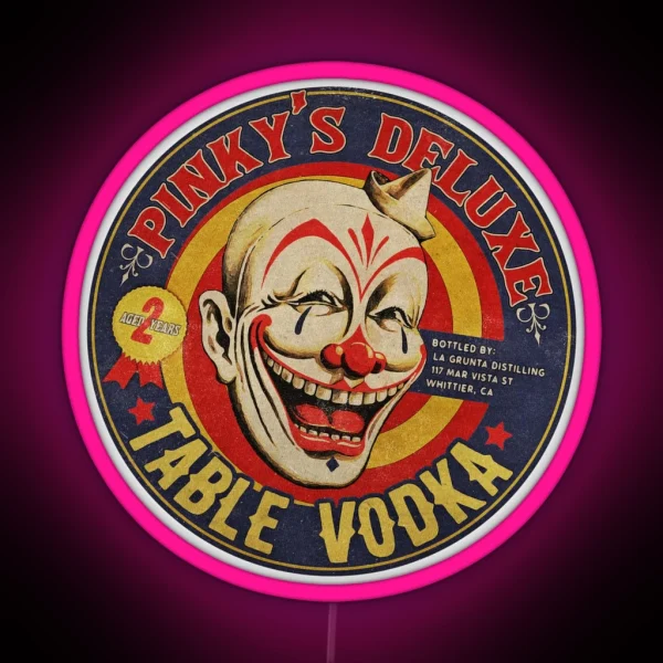 Vintage Cheap Table Vodka RGB Neon Sign