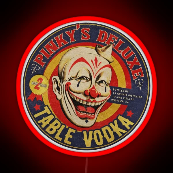 Vintage Cheap Table Vodka RGB Neon Sign