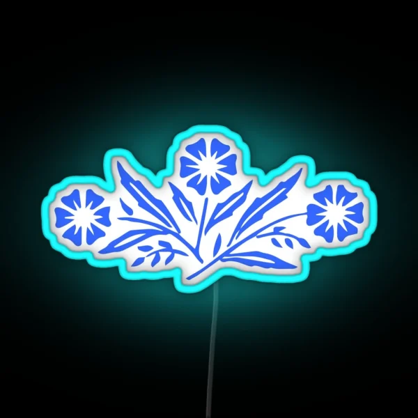 Vintage CORNFLOWER RGB Neon Sign