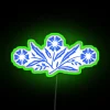 Vintage Cornflower Rgb Neon Sign Adds Boho Chic Home Decor