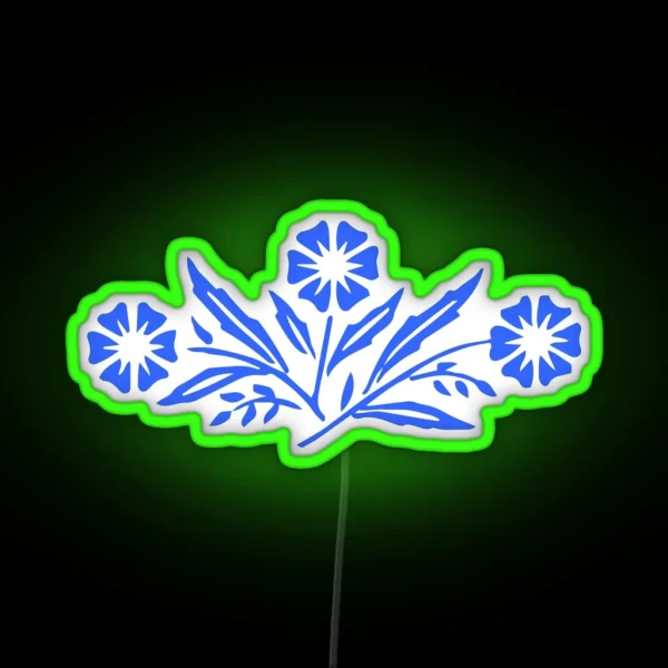 Vintage CORNFLOWER RGB Neon Sign