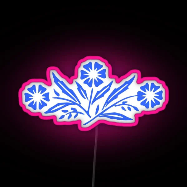 Vintage CORNFLOWER RGB Neon Sign
