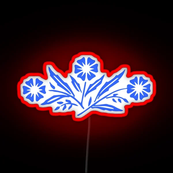 Vintage CORNFLOWER RGB Neon Sign