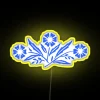 Vibrant Cornflower LED Sign with Color Changing RGB Neon Accents