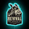 Retro-inspired vintage revival glow of colorful RGB LED lighting