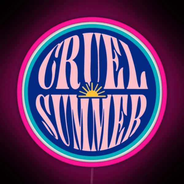 Vintage Cruel Summer RGB Neon Sign