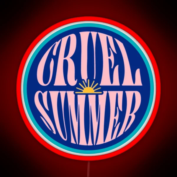 Vintage Cruel Summer RGB Neon Sign