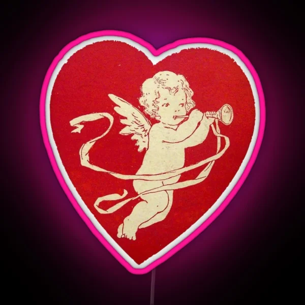 Vintage Cupid RGB Neon Sign