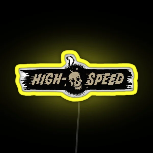 Vintage Dangerous Skull Lifestyle RGB Neon Sign