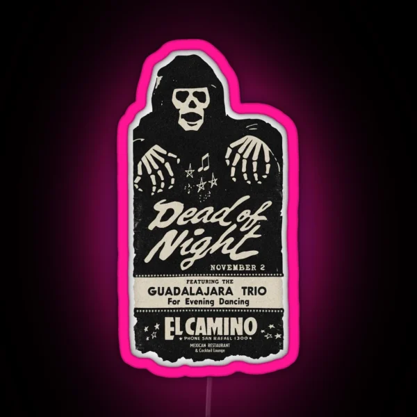 Vintage Day Of The Dead Concert Concert RGB Neon Sign