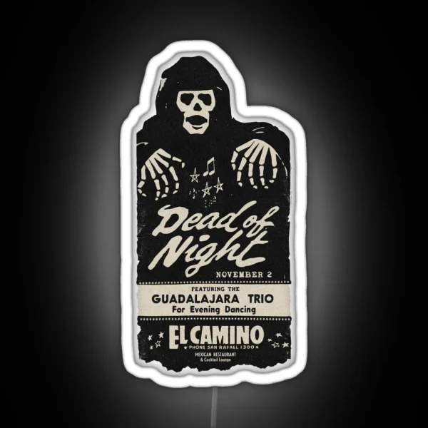 Vintage Day Of The Dead Concert Concert RGB Neon Sign