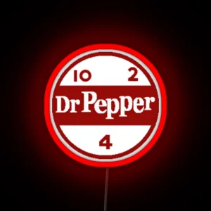 Vintage Dr Pepper Logo RGB Neon Sign