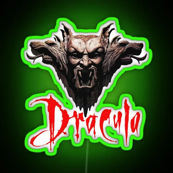 Vintage Dracula Movie RGB Neon Sign