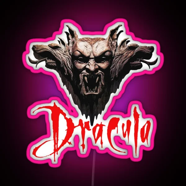 Vintage Dracula Movie RGB Neon Sign