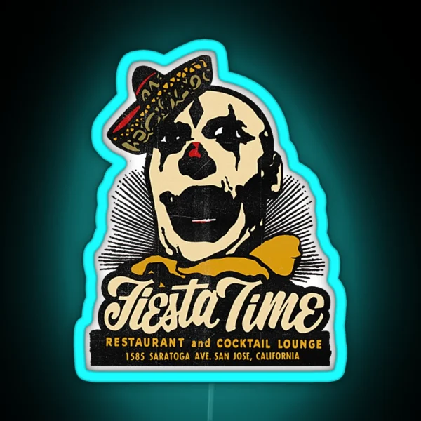 Vintage Fiesta Time Bar RGB Neon Sign