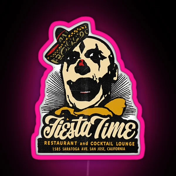 Vintage Fiesta Time Bar RGB Neon Sign