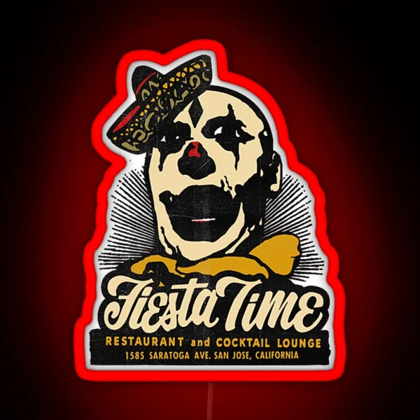 Vintage Fiesta Time Bar RGB Neon Sign