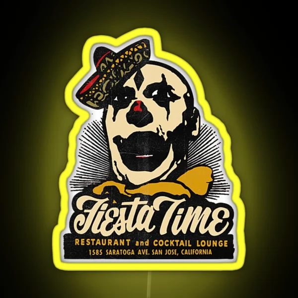 Vintage Fiesta Time Bar RGB Neon Sign