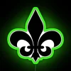Unique Vintage Fleur De Lis Neon Sign Decor Illumination Accent
