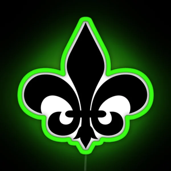 Vintage Fleur De Lis RGB Neon Sign