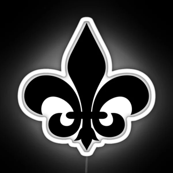 Vintage Fleur De Lis RGB Neon Sign