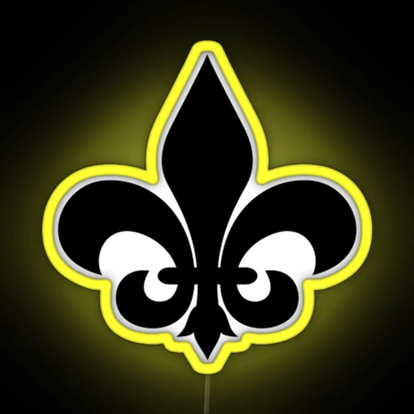 Vintage Fleur De Lis RGB Neon Sign