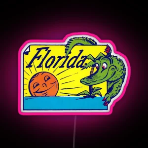 Vintage Florida RGB Neon Sign