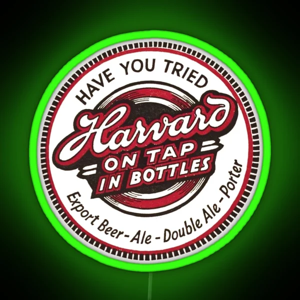 Vintage Harvard Export Beer Ale Double Ale Porter RGB Neon Sign