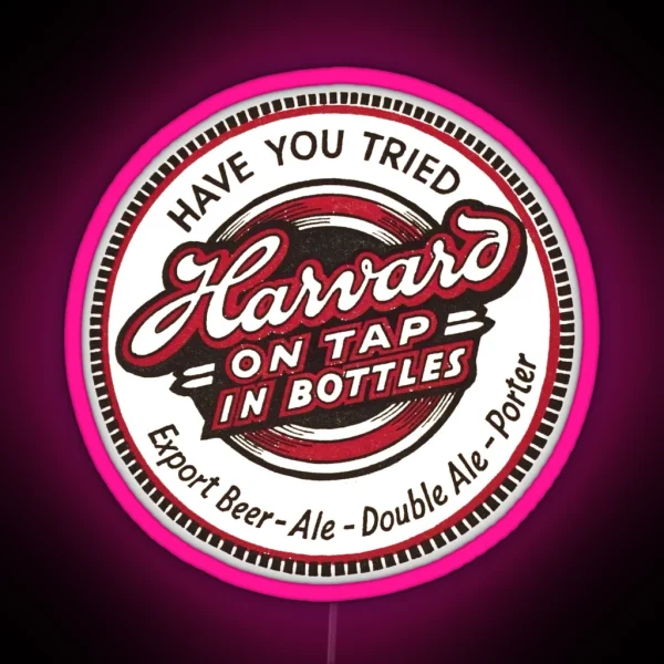 Vintage Harvard Export Beer Ale Double Ale Porter RGB Neon Sign