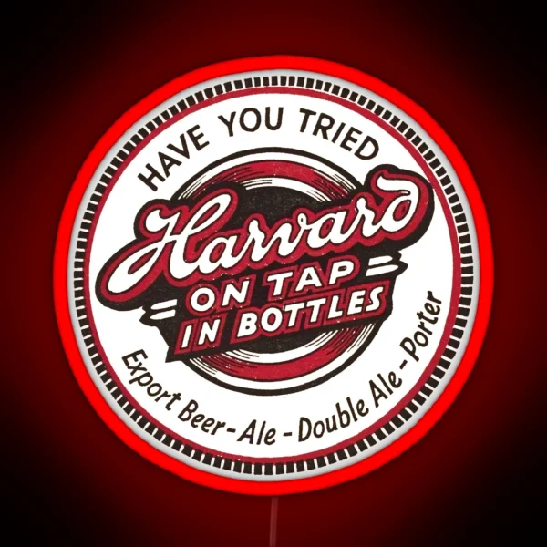 Vintage Harvard Export Beer Ale Double Ale Porter RGB Neon Sign