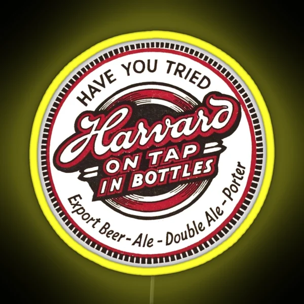 Vintage Harvard Export Beer Ale Double Ale Porter RGB Neon Sign