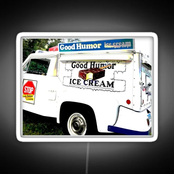 Vintage Ice Cream Truck RGB Neon Sign