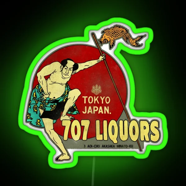 Vintage Japanese Liquor RGB Neon Sign