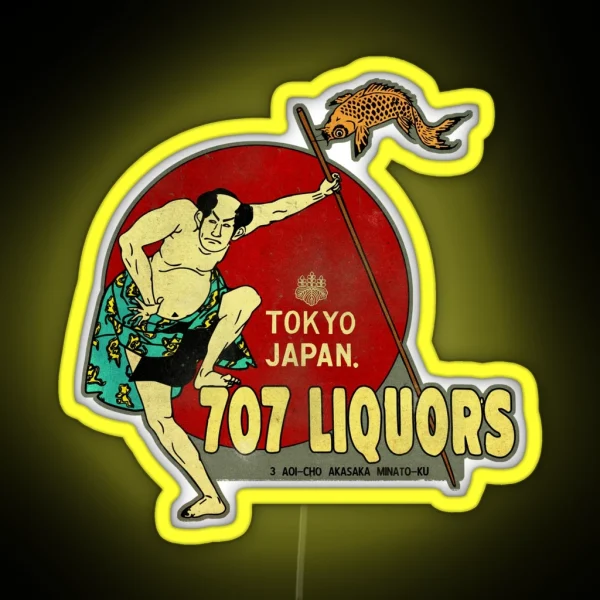 Vintage Japanese Liquor RGB Neon Sign