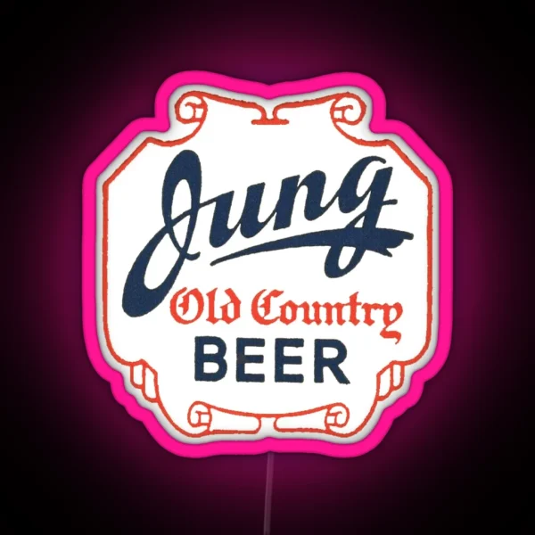 Vintage Jung Old Country Beer Jung Brewing Milwaukee RGB Neon Sign