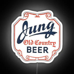 Vintage Jung Old Country Beer Jung Brewing Milwaukee Wisconsin RGB Neon Sign