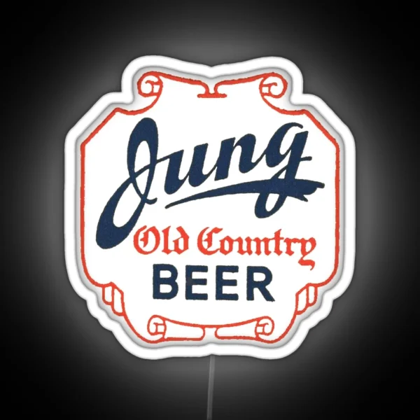 Vintage Jung Old Country Beer Jung Brewing Milwaukee RGB Neon Sign