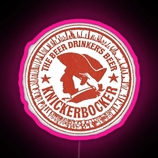 Vintage Knickerbocker Beer The Beer Drinkers RGB Neon Sign