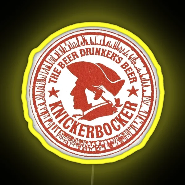 Vintage Knickerbocker Beer The Beer Drinkers RGB Neon Sign