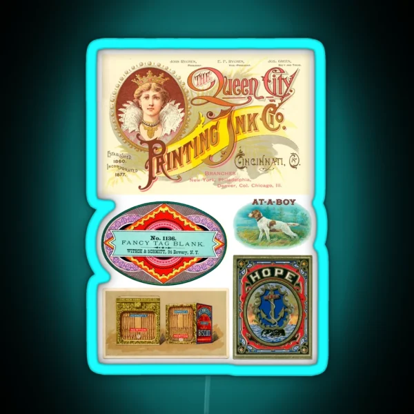 Vintage Labels Pack 2 RGB Neon Sign