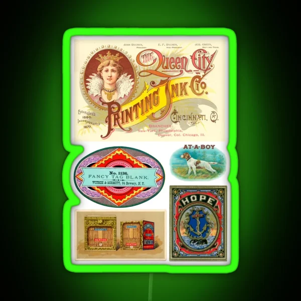Vintage Labels Pack 2 RGB Neon Sign