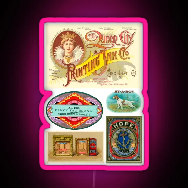 Vintage Labels Pack 2 RGB Neon Sign