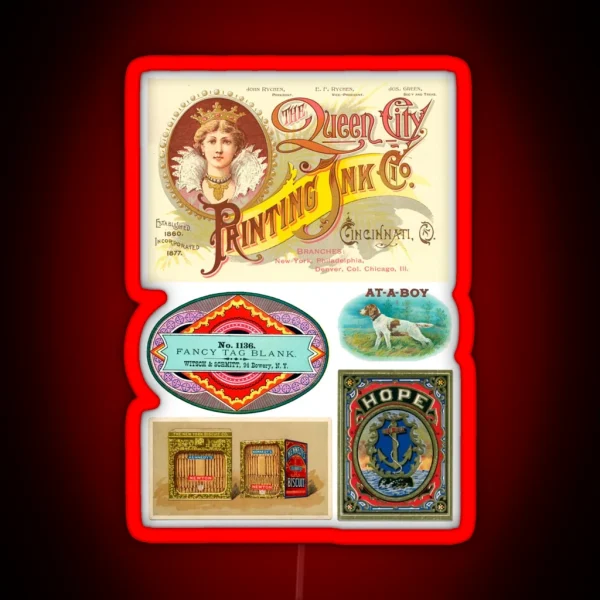Vintage Labels Pack 2 RGB Neon Sign